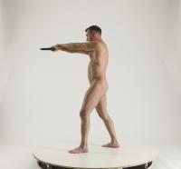 2020 01 MICHAEL NAKED MAN DIFFERENT POSES WITH GUNS (2)